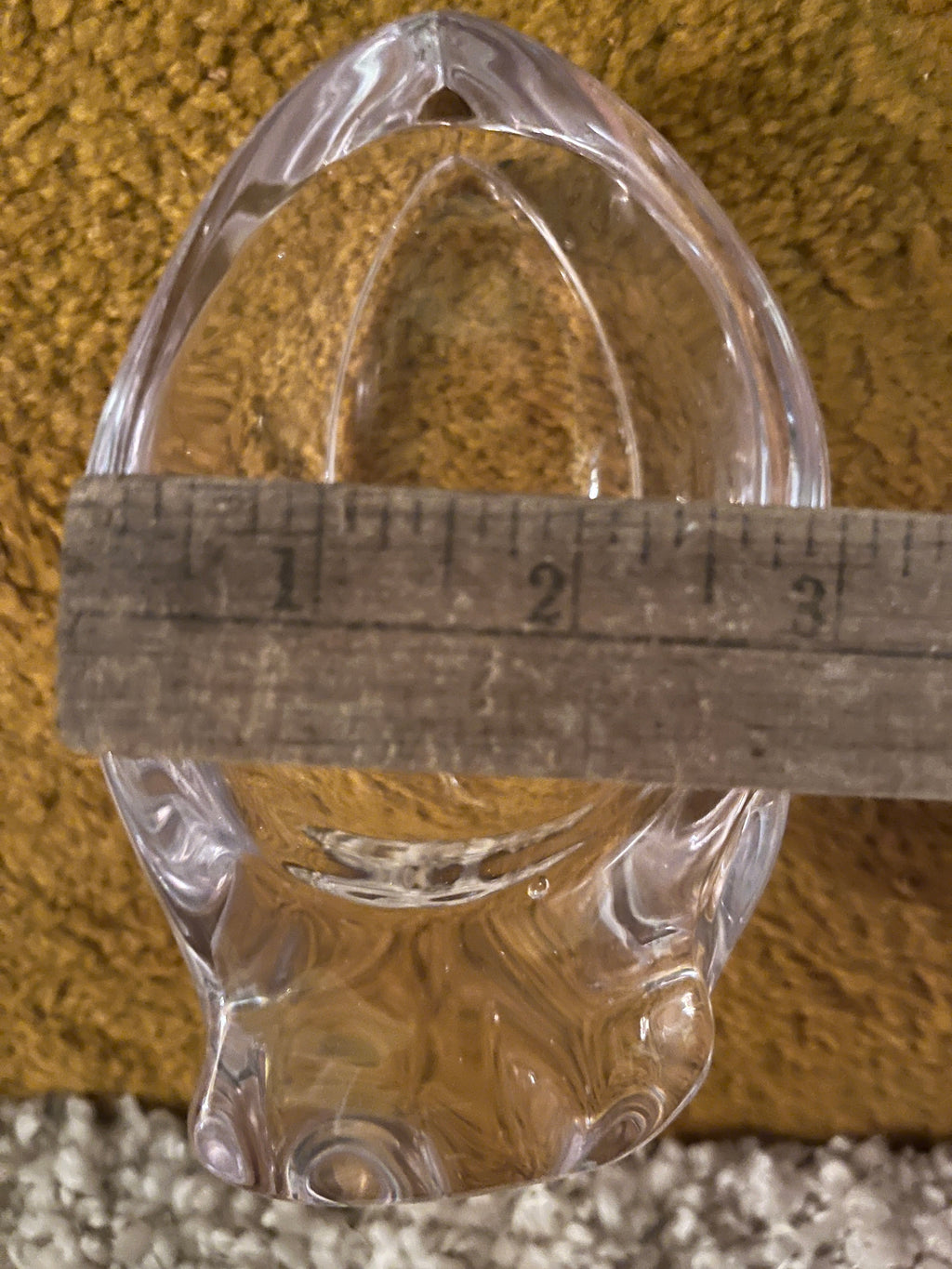 Rare Large Vintage MCM Sasaki Japan Crystal Owl Dish Figurine Bowl Paperweight 6” pf