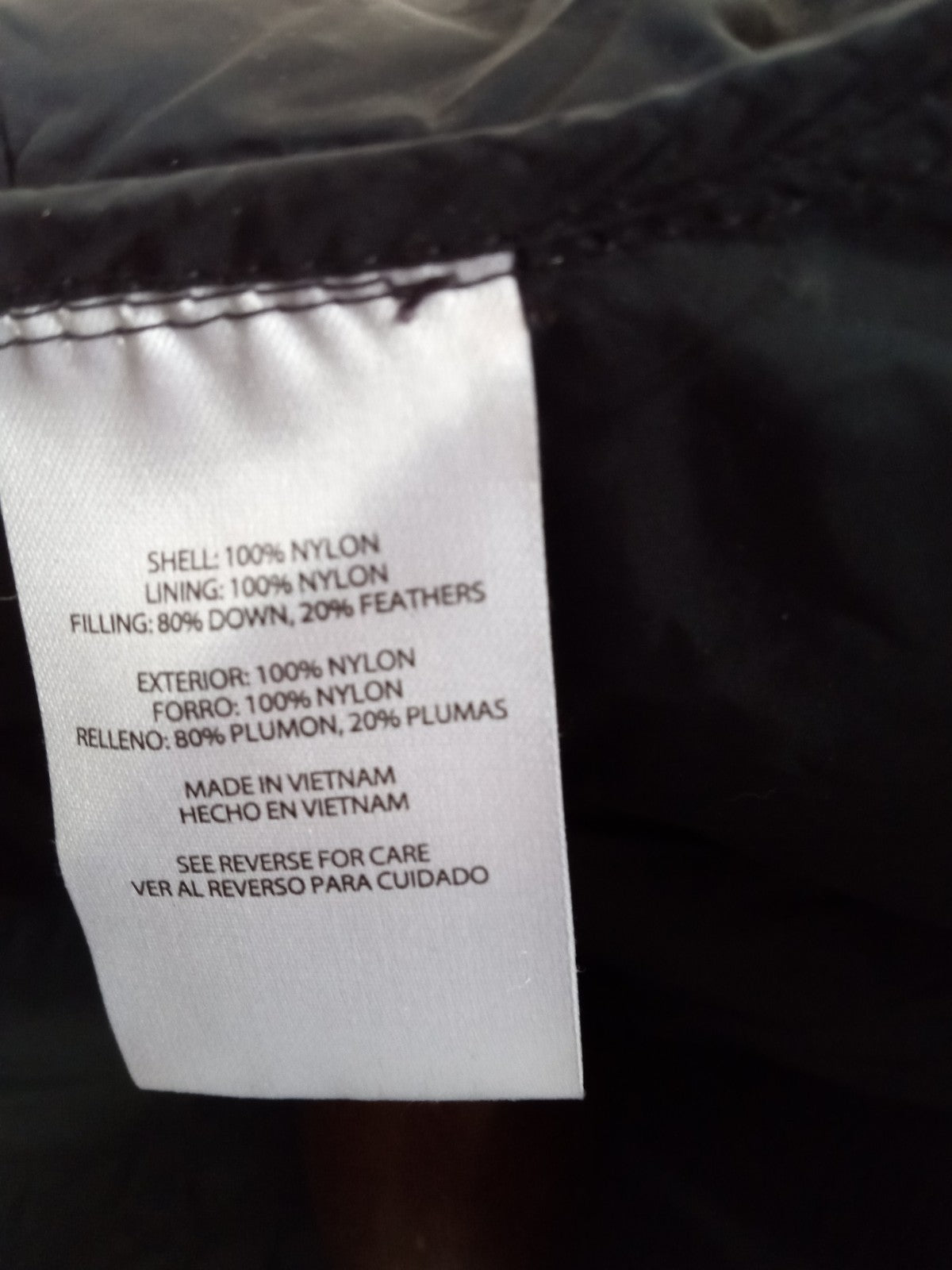 Eddie Bauer Black Men's Down Jacket With Hood