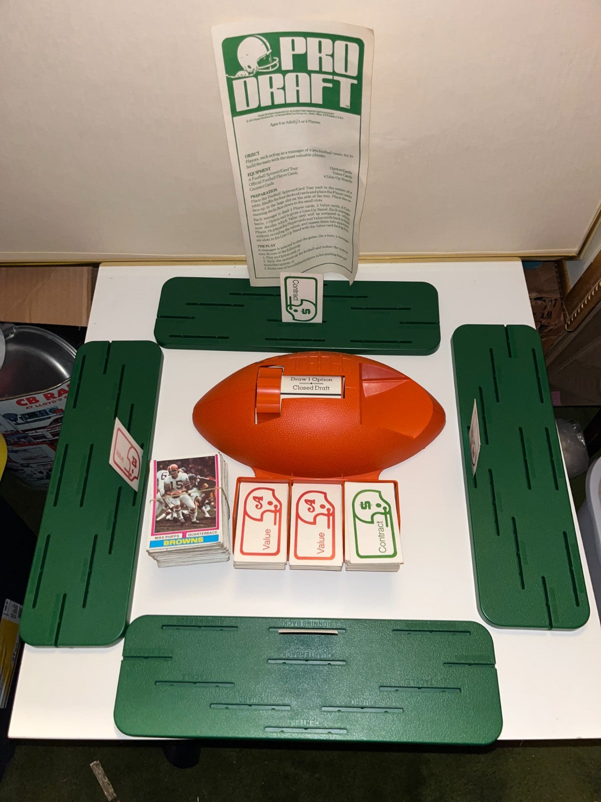 Pro Draft Parker Brothers Team Building Football Game