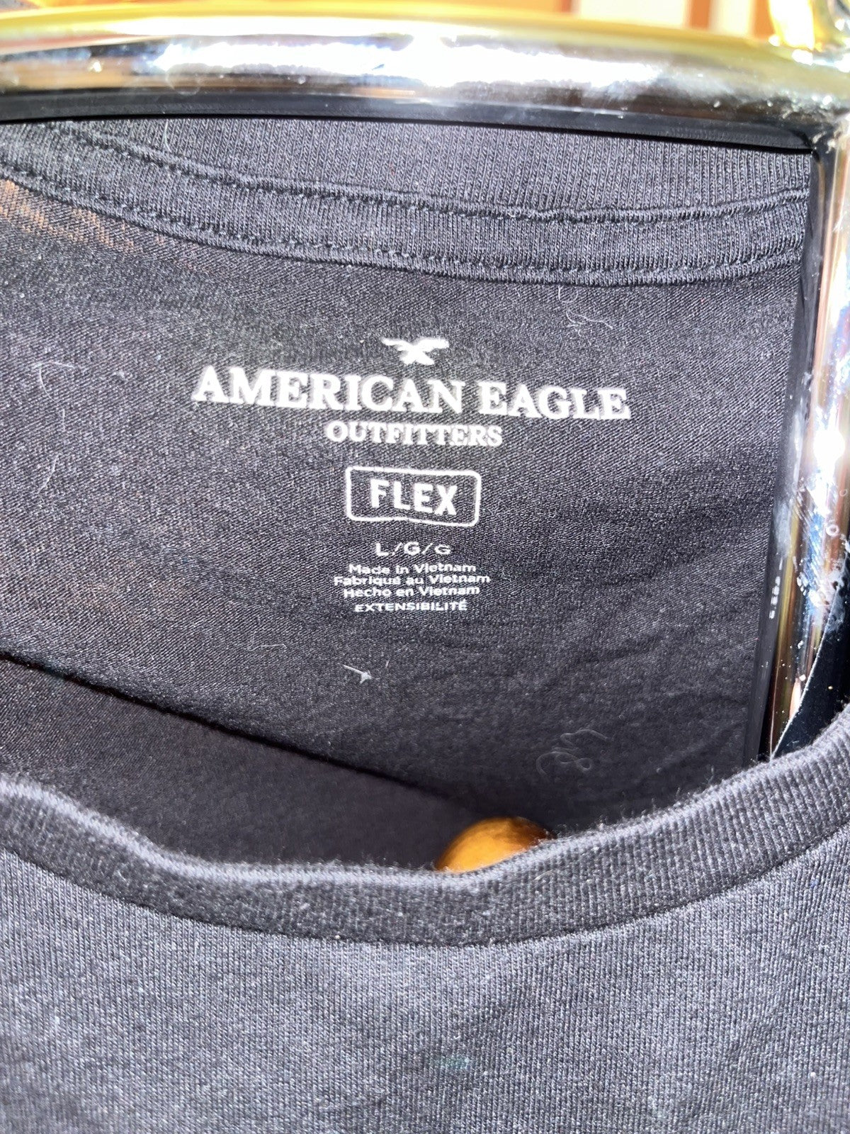 American Eagle Outfitters Basketball T-Shirt Mens Flex (L) Ball IN Rim