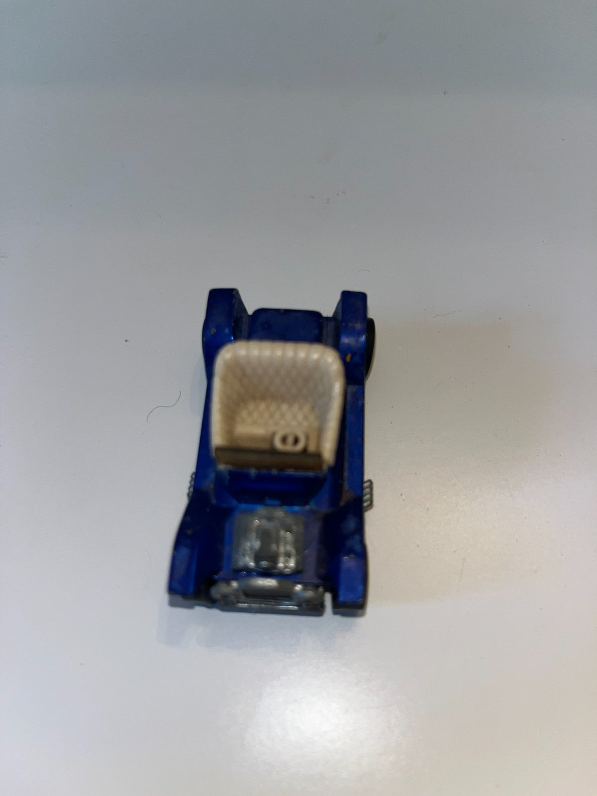 Vintage Hot Wheels Red line - 1968 USA- Hot Heap - Metallic Blue - Tan Interior
