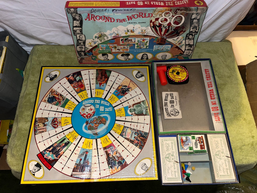 Vintage Around The World In 80 Days Board Game Transogram 1957 Michael Todd Co.
