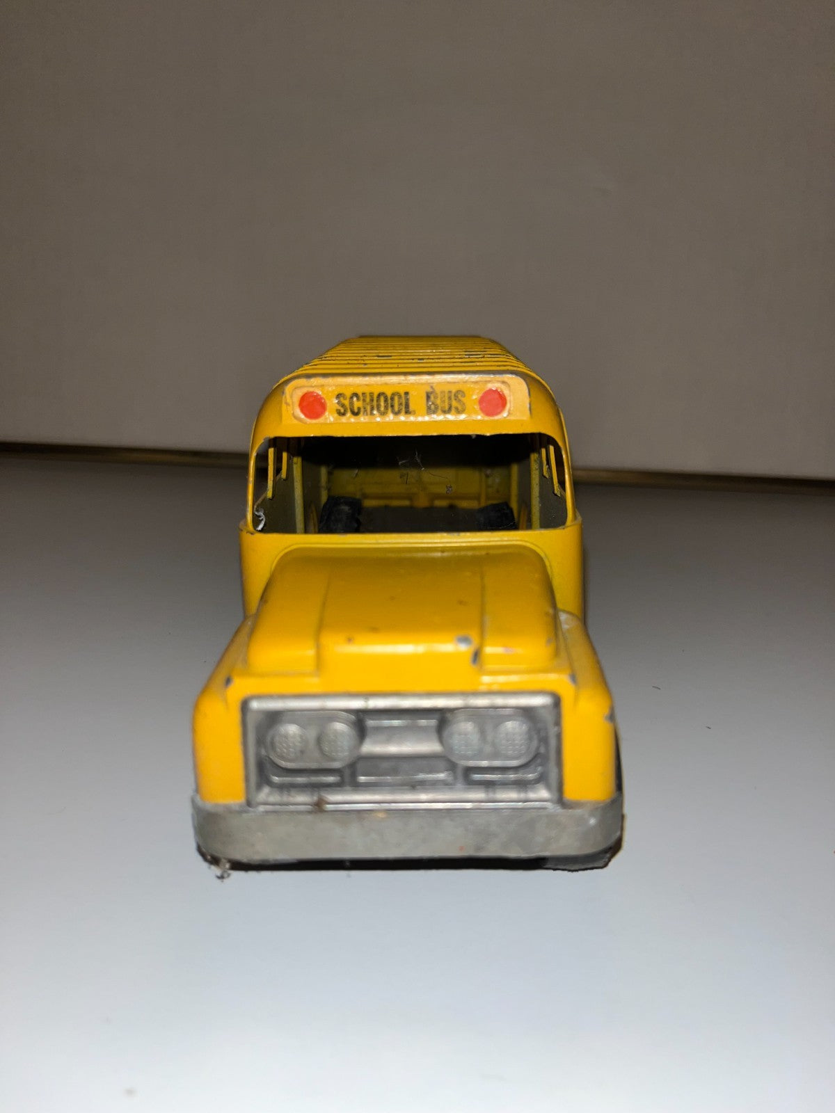 9" Hubley School Bus #2, Metal Die Case Toy 1950s