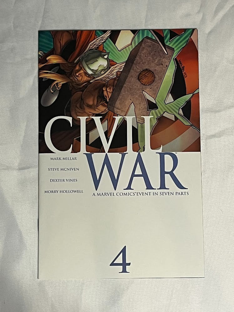 Civil War #4 (2006) CIVIL WAR Prt 4 MILLAR and MCNIVEN Avengers Marvel Comics