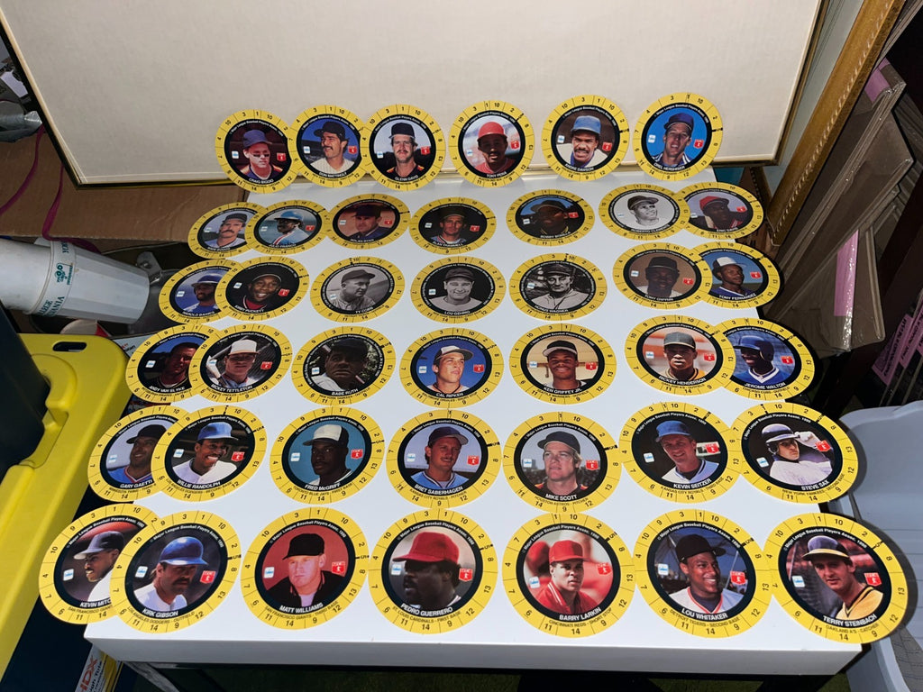 Vintage 1989 MLB All-Star Baseball Game Cadaco No. 283 COMPLETE 62 Player Discs