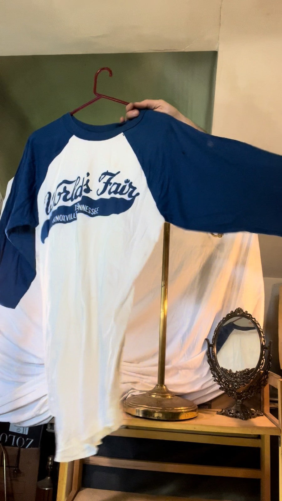Vintage 1982 World’s Fair Knoxville Raglan Shirt Sportswear L 42‑44 USA Made