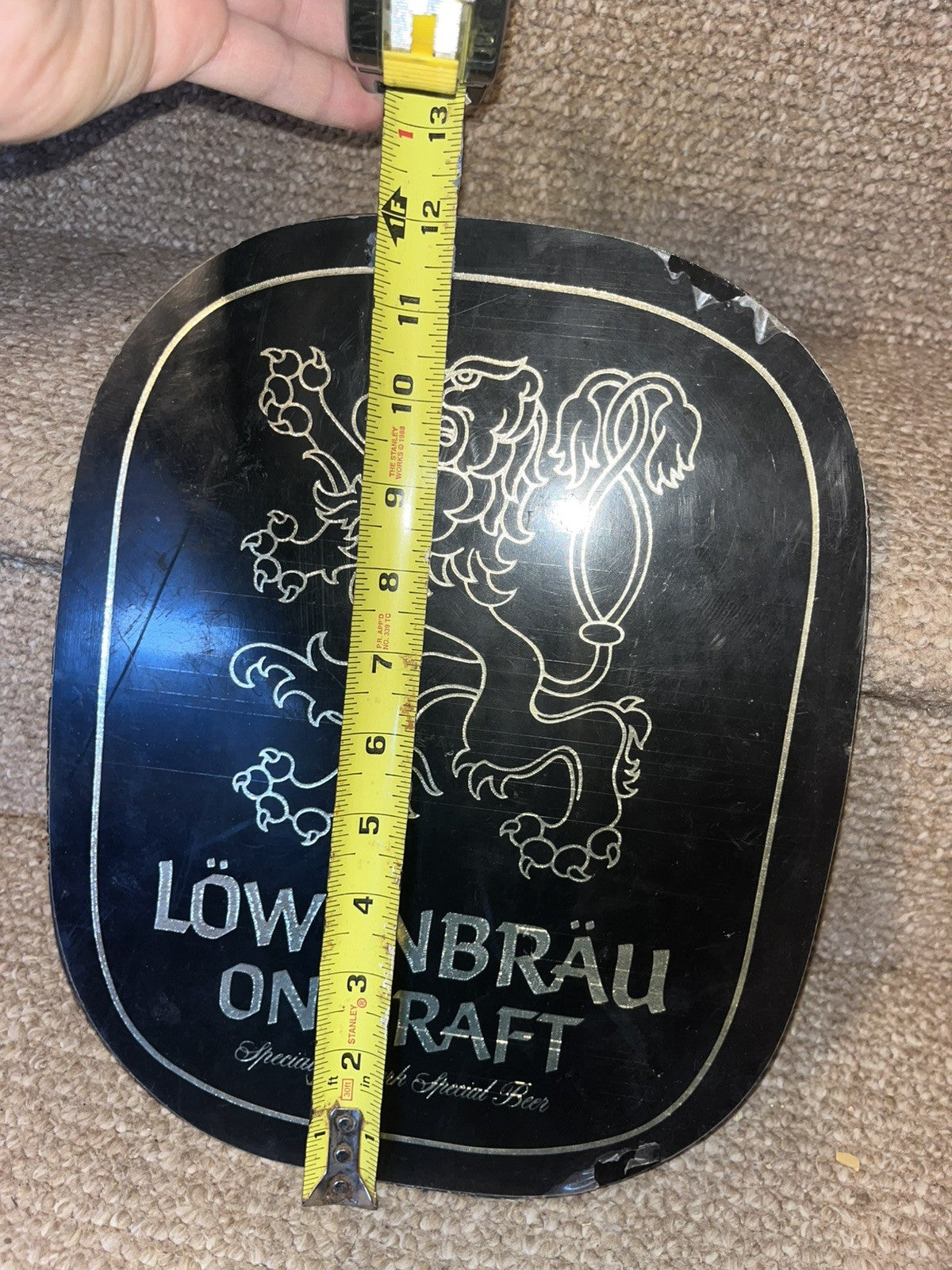 Vintage 1979 Lowenbrau Special & Dark Beer Sign Ad Wall Decor NOS