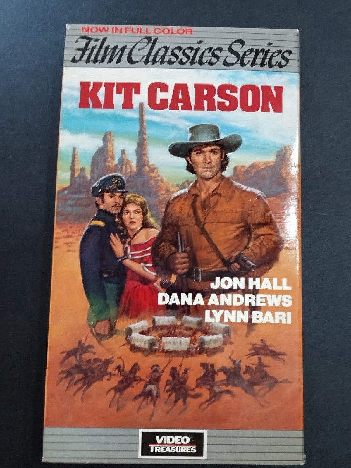 Kit Carson VHS Full Color Movie, Video Treasures Film Classics Series ,TESTED