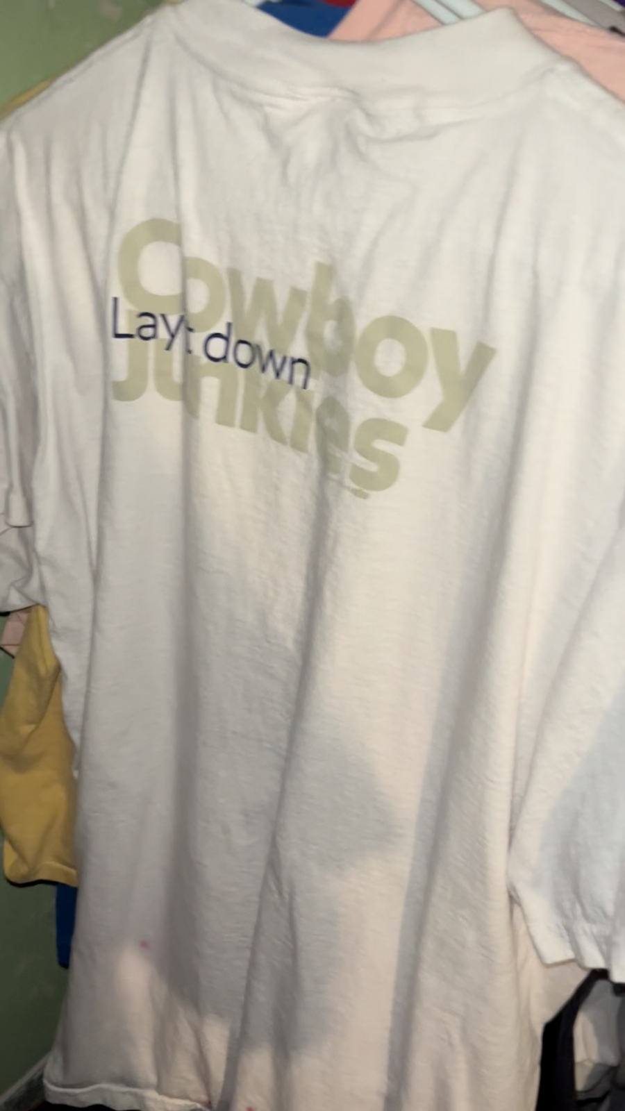 Vintage 1996 Cowboy Junkies Lay It Down Tour T Shirt XL Autograph Margo Timmins