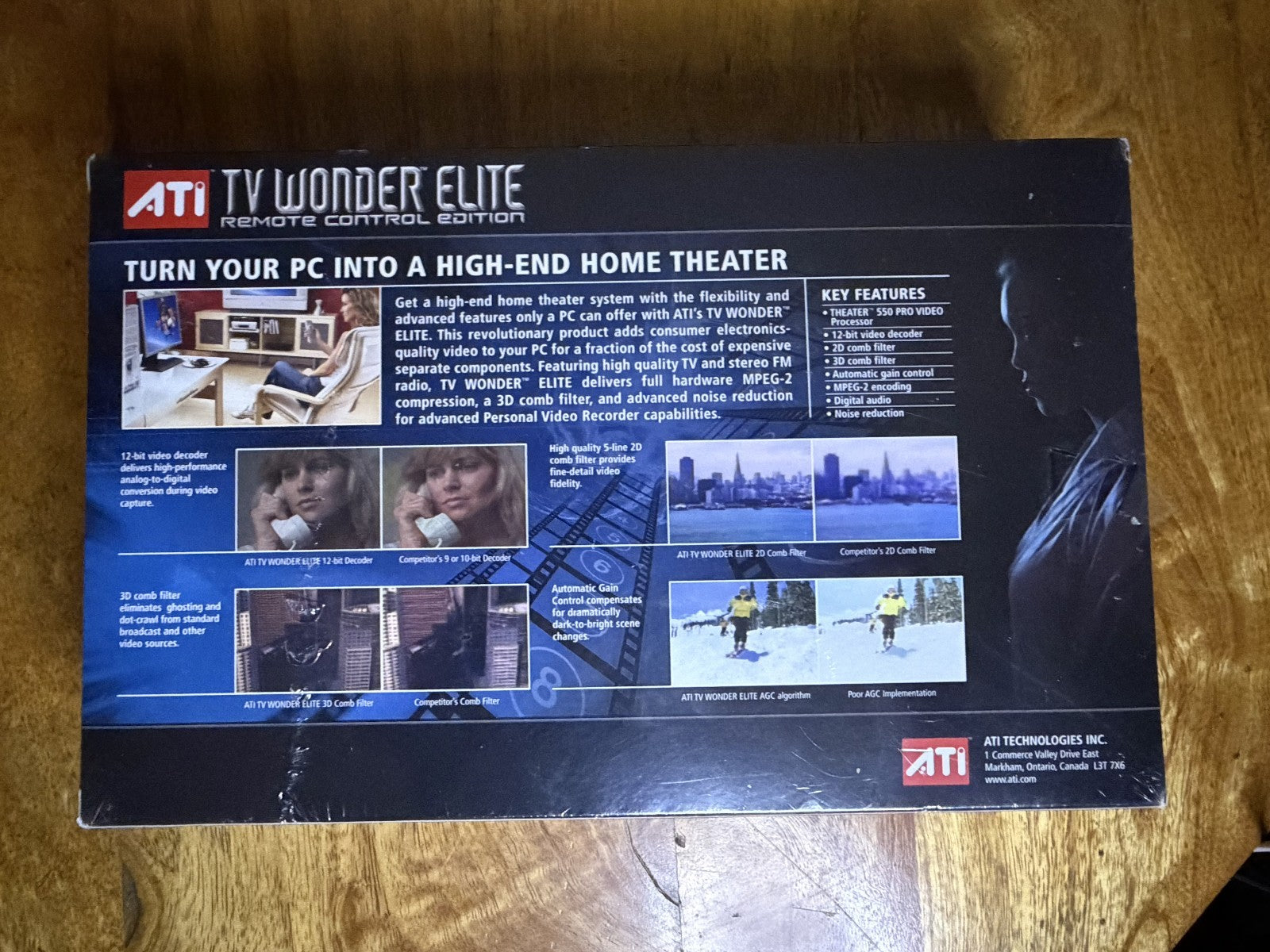 ATi TV Wonder Elite Remote Control Edition PCI Bus New In Factory Seal!