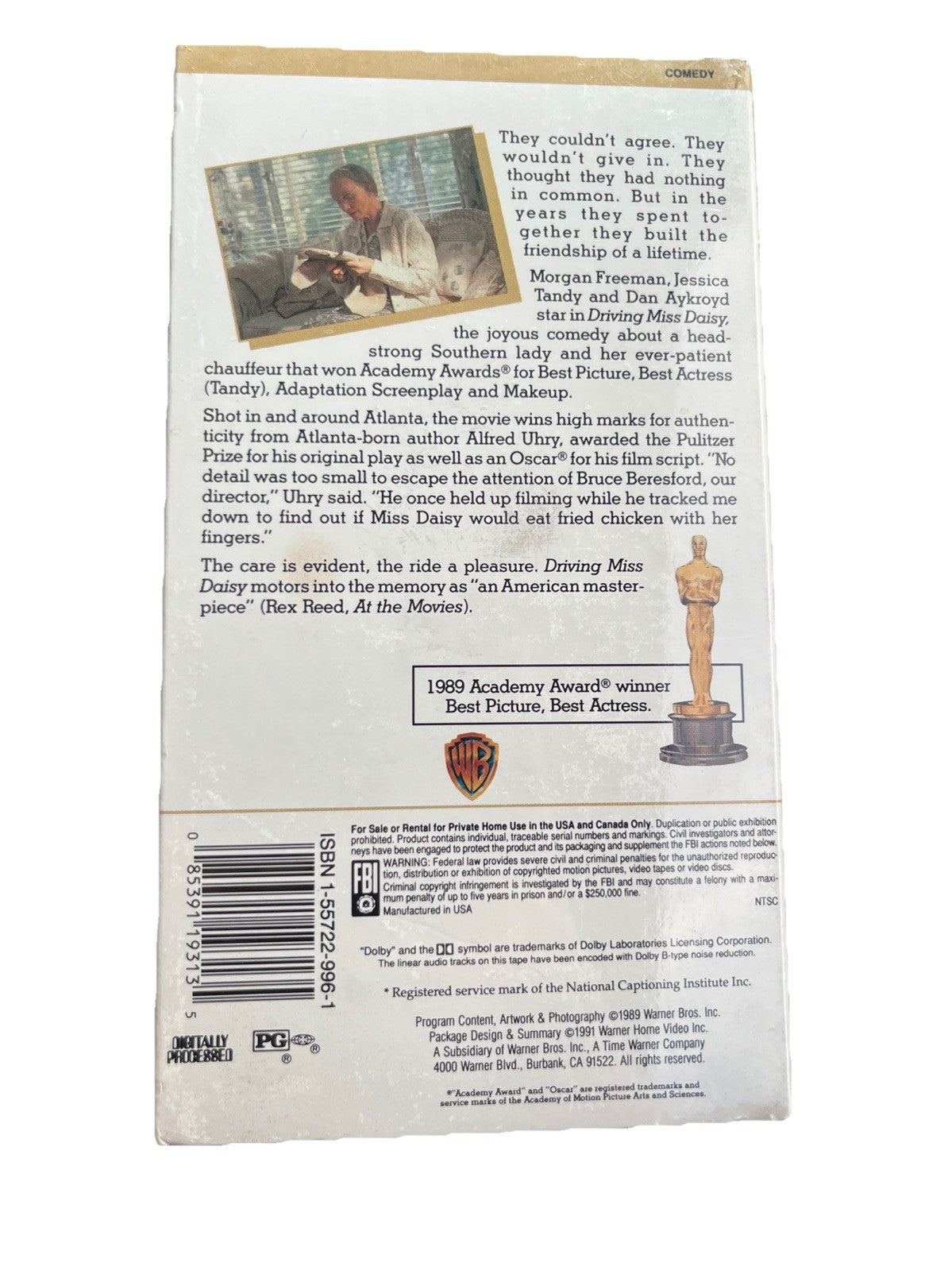 Vintage Classic VHS 📼Driving Miss Daisy 1991  New Old Factory Sealed Nostalgia