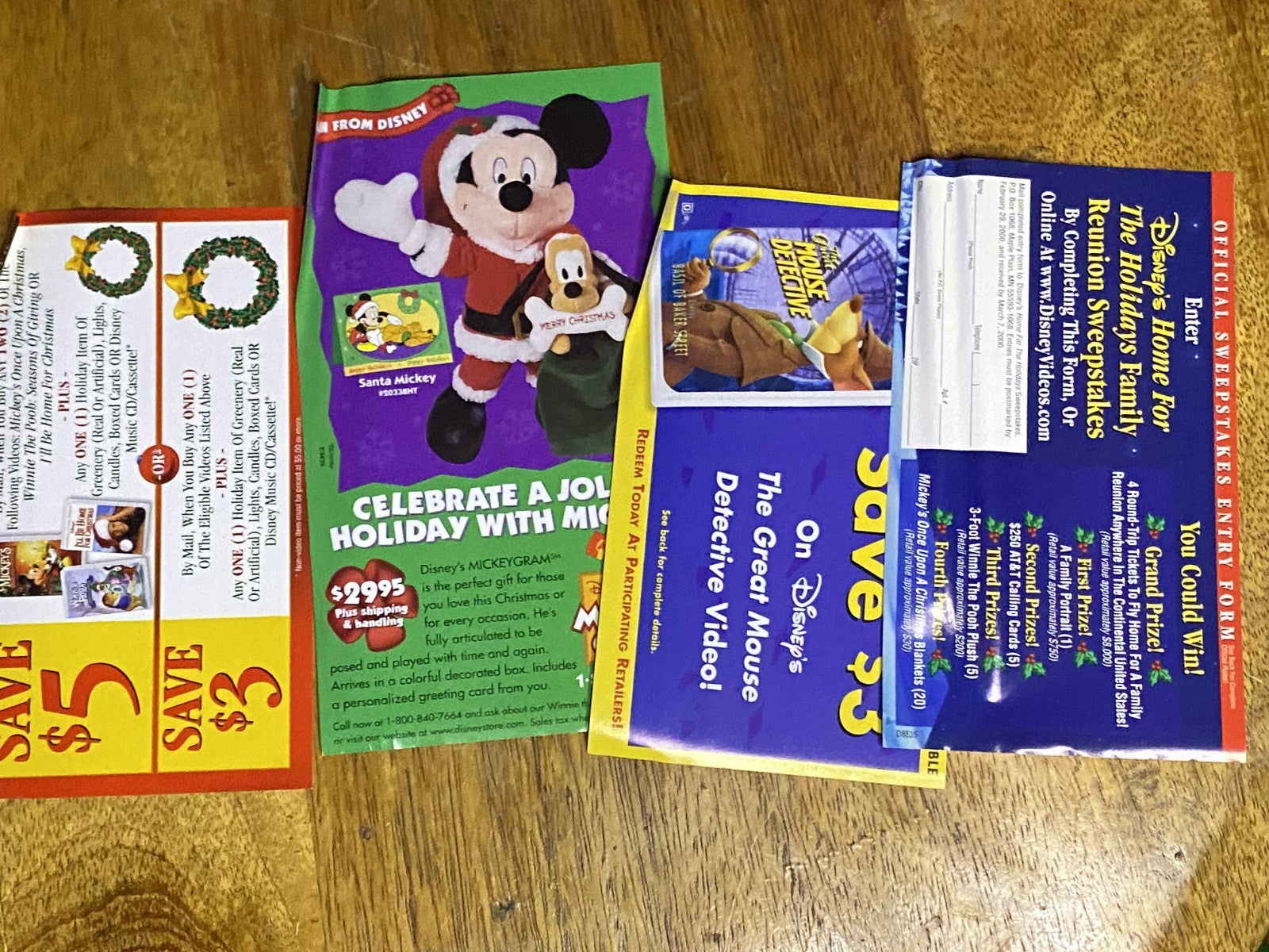 Disney's Mickey's Once Upon a Christmas VHS W/ Original Inserts