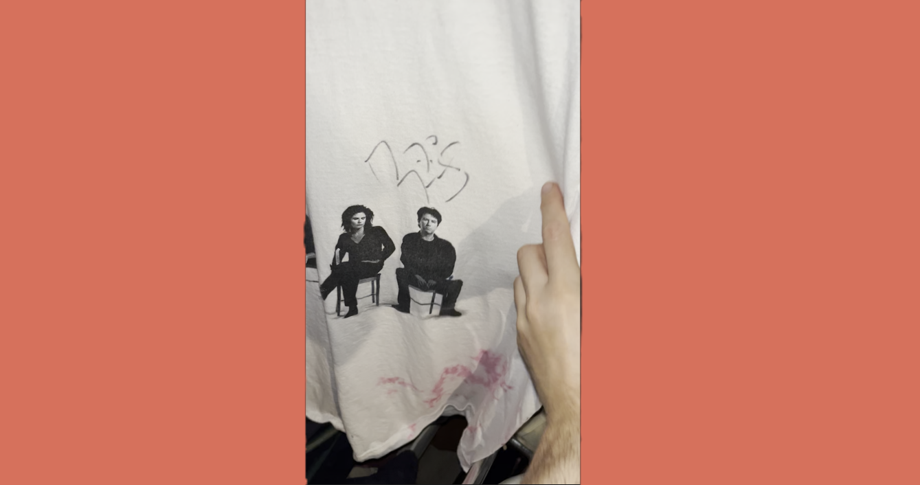 Vintage 1996 Cowboy Junkies Lay It Down Tour T Shirt XL Autograph Margo Timmins