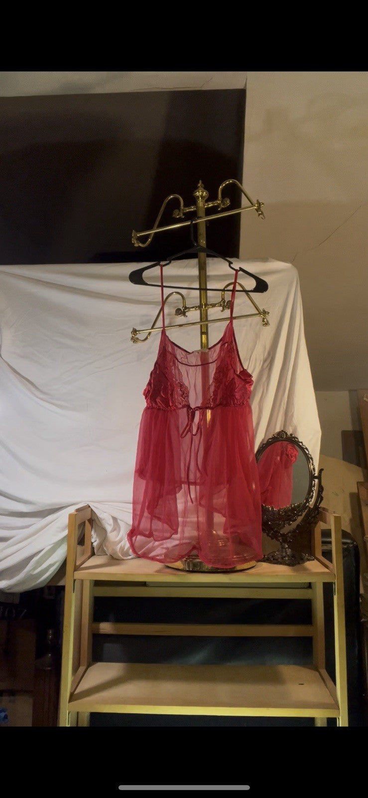 Vintage Erica Loren Red Camisole Size 46