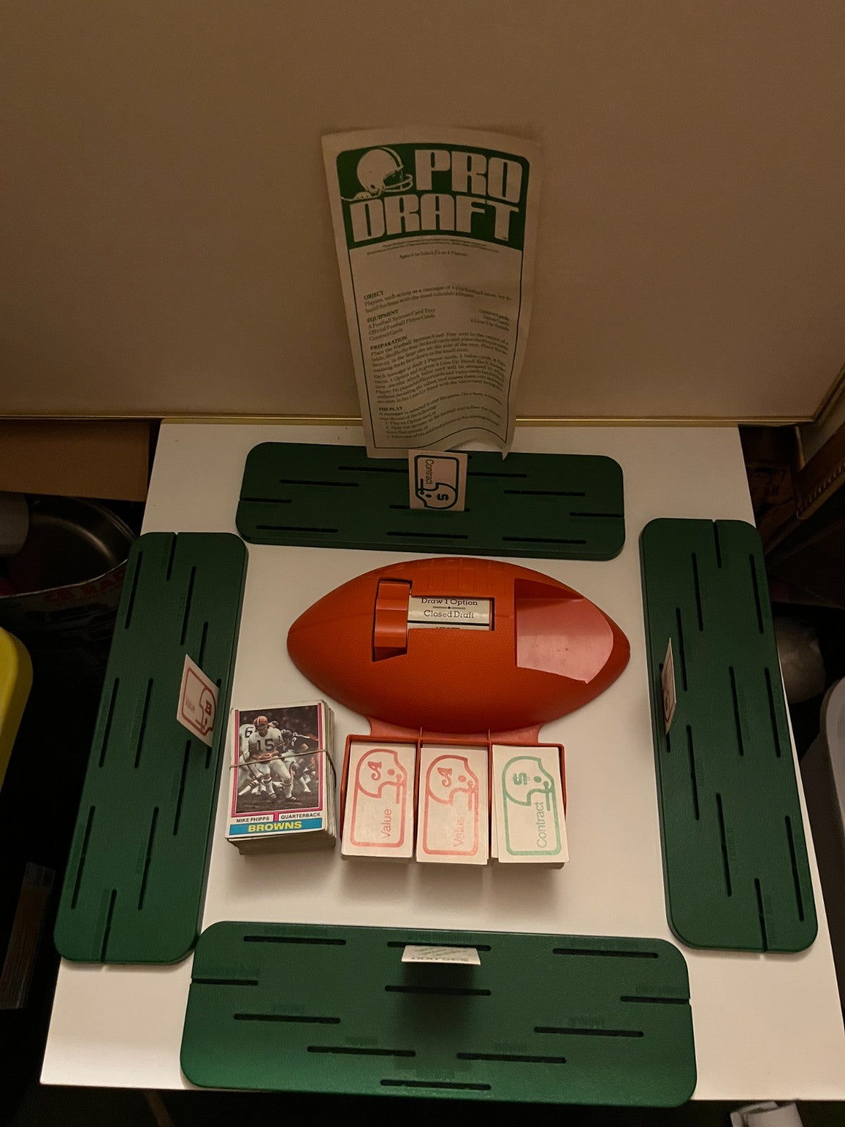 Pro Draft Parker Brothers Team Building Football Game
