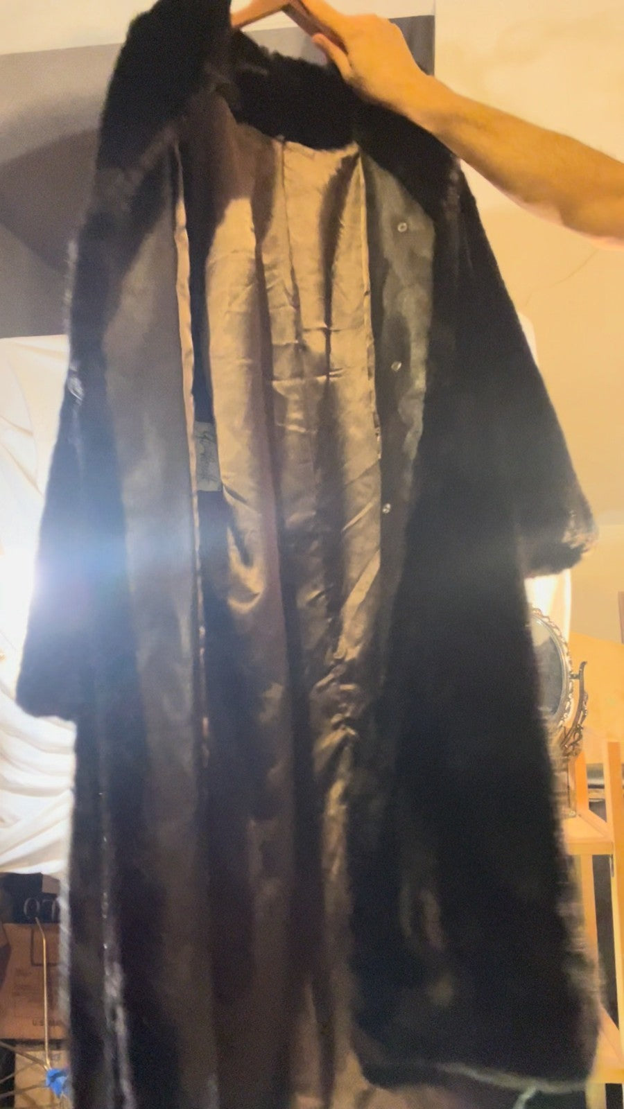 Vintage Youthcraft Tissavel Faux Fur Coat – 60s/70s – Full Length – Acrylic Pile