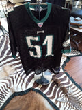 Philadelphia Eagles Takeo Spikes #51 Jersey XL — Reebok AUTHENTIC — NFL Equipmen
