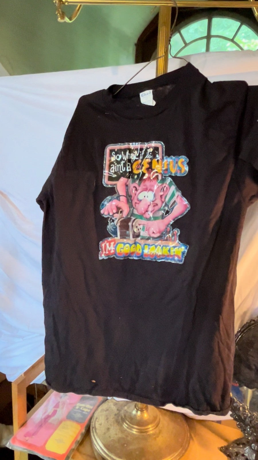 Vintage 80s Ched Humor Tee Large So What If I Ain’t a Genius Graphic USA Cotton