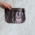 Antonia Designs Black Leather Clutch Purse, Vintage
