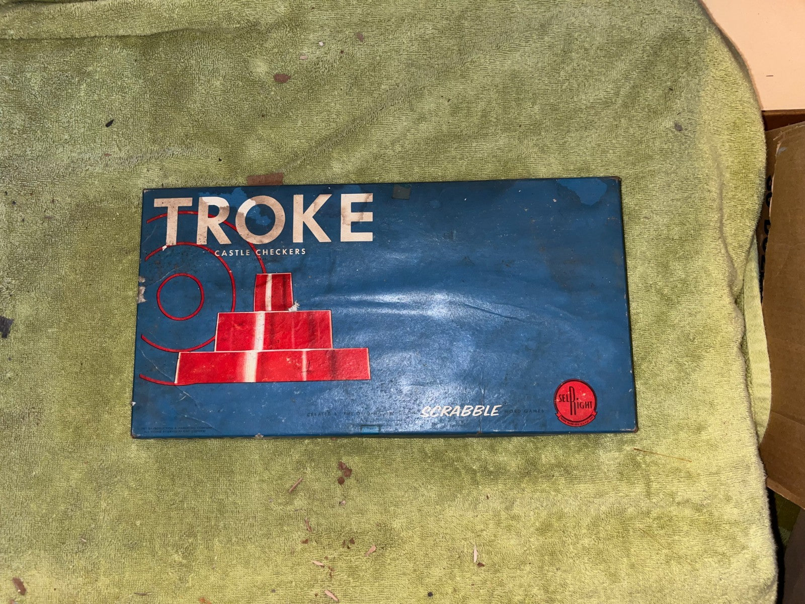 Troke Castle Checkers Selchow & Richter Sel-Right - Vintage 1961 Complete