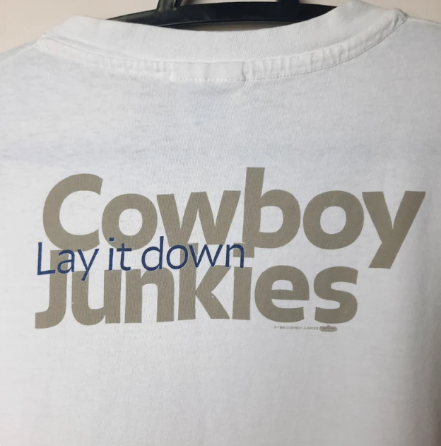 Vintage 1996 Cowboy Junkies Lay It Down Tour T Shirt XL Autograph Margo Timmins
