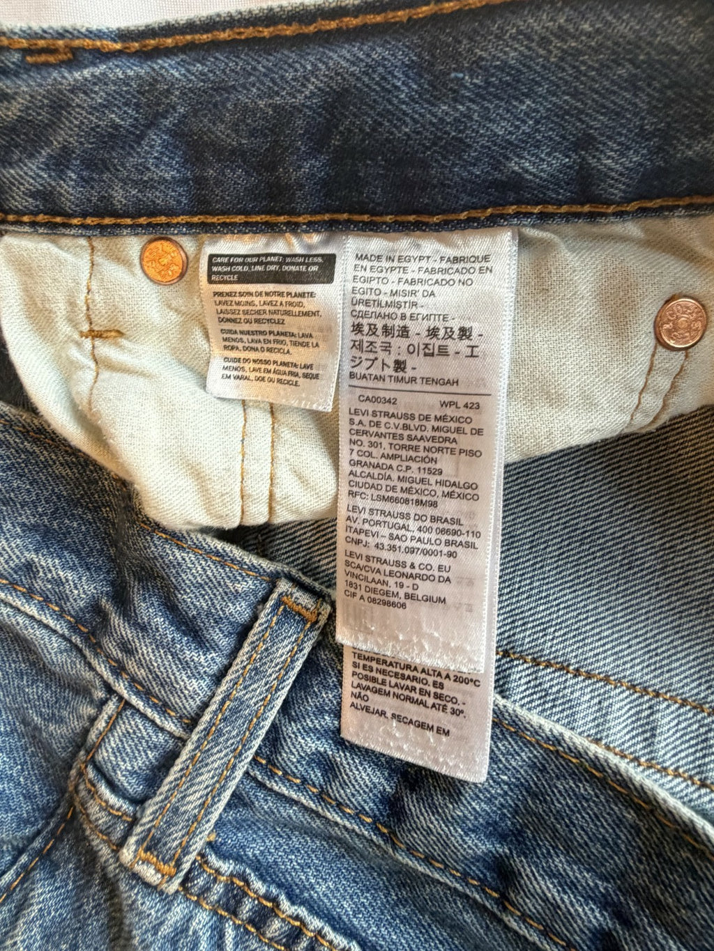 Levi's 501 Custom Art Patch Denim Blue Jean's W34 L32