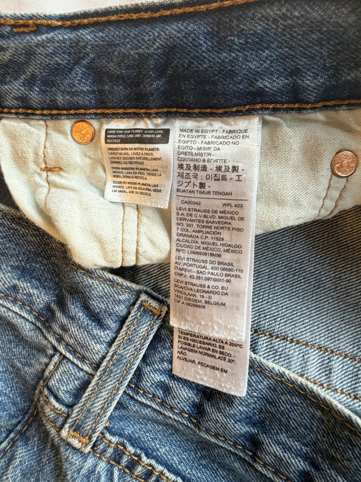 Levi's 501 Custom Art Patch Denim Blue Jean's W34 L32