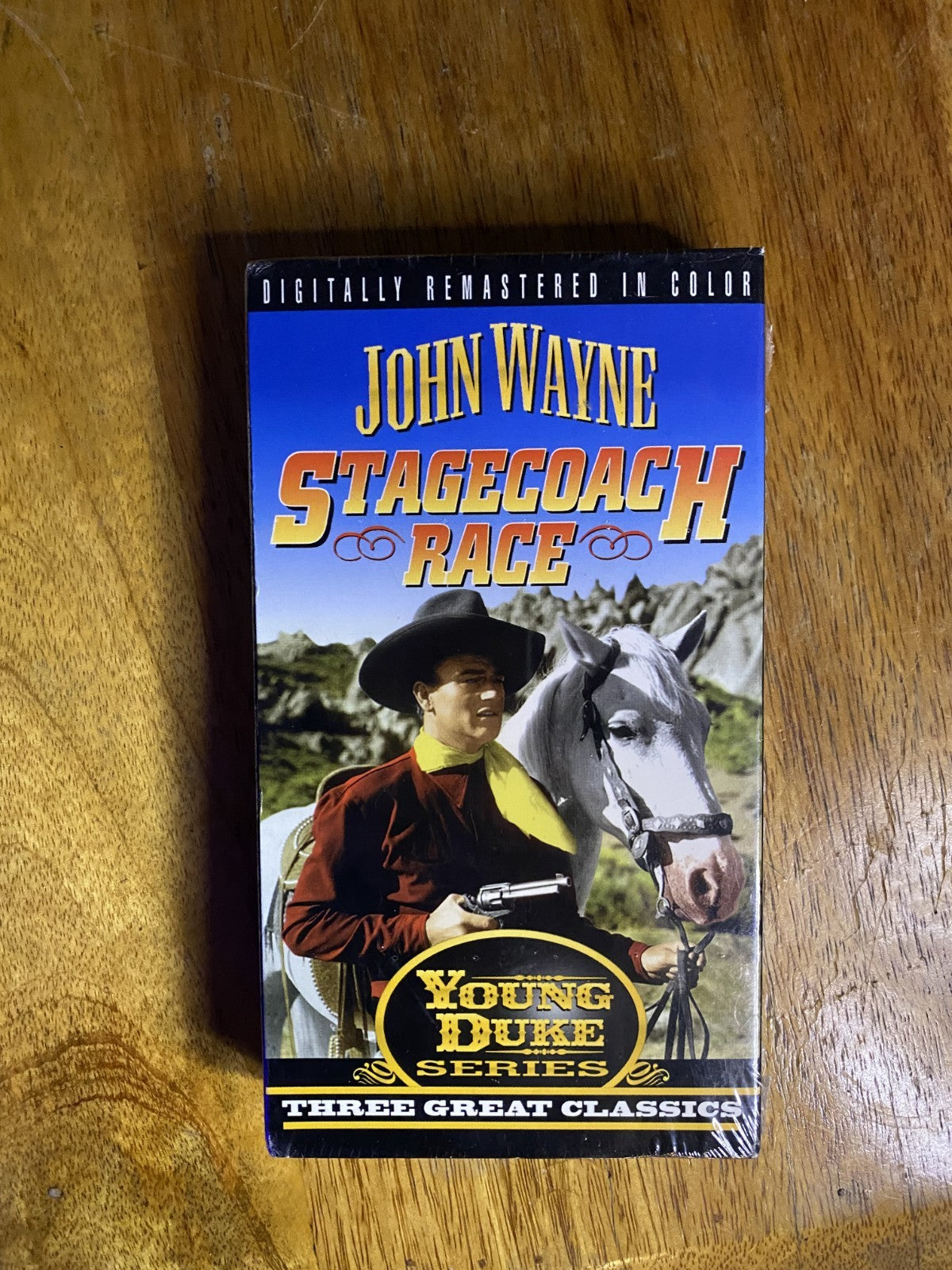 John Wayne's Stagecoach Race- Digitally Remastered In Color VHS  SEALED