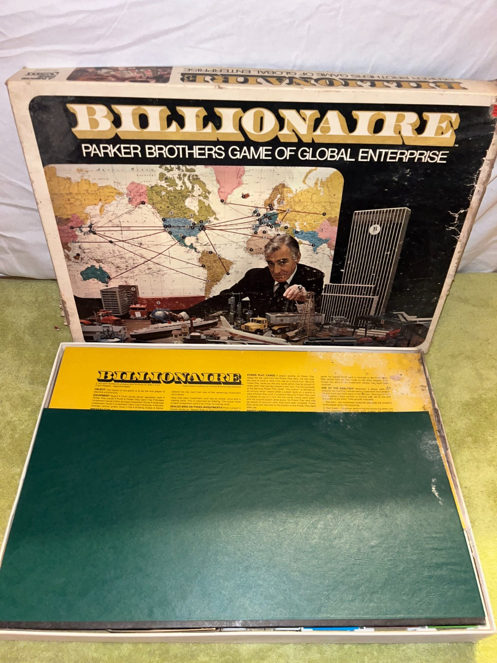 BOXED BILLIONAIRE PARKER BROTHERS BOARD GAME VINTAGE COMPLETE IN BOX 1973 NO 43
