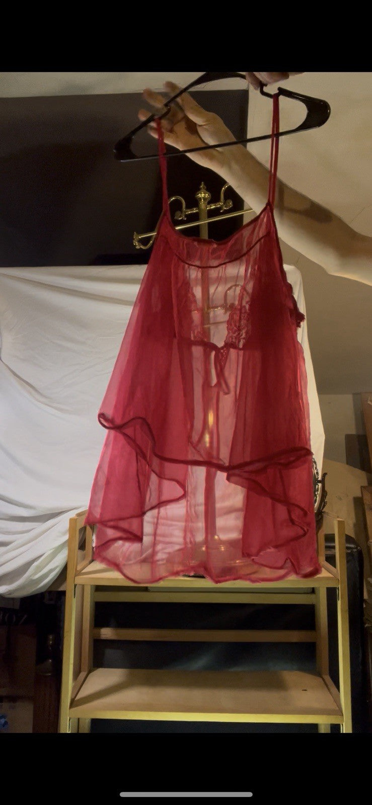 Vintage Erica Loren Red Camisole Size 46