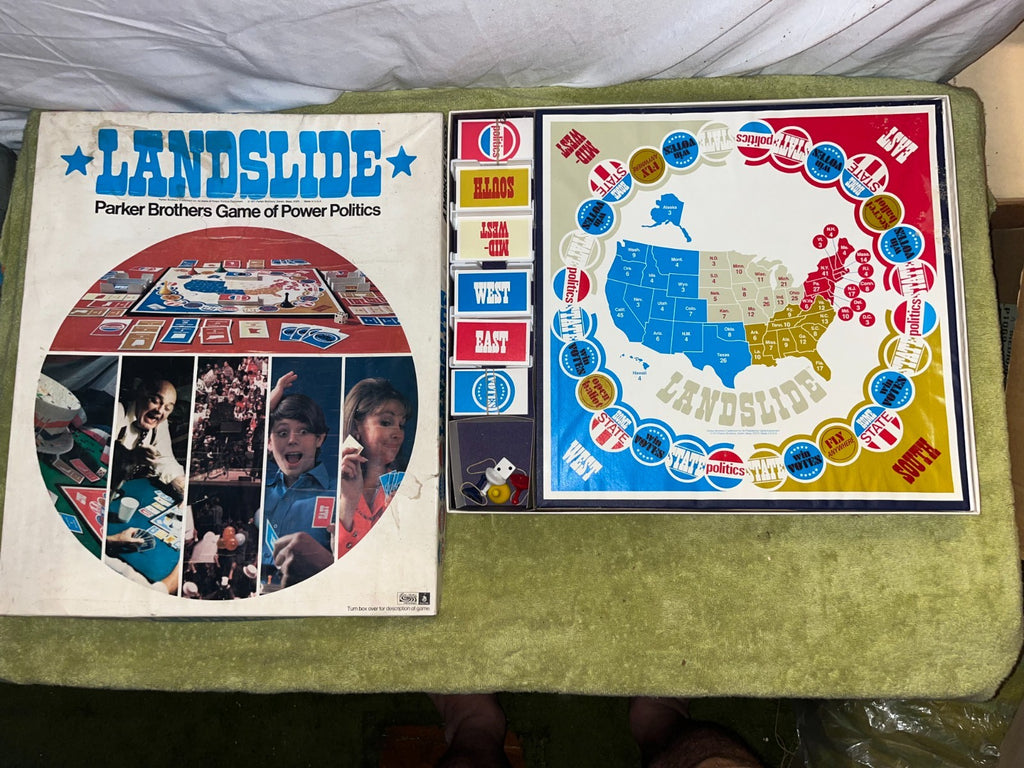 Landslide Parker Brothers Game Power Politics Board Game 1971 Complete Vintage