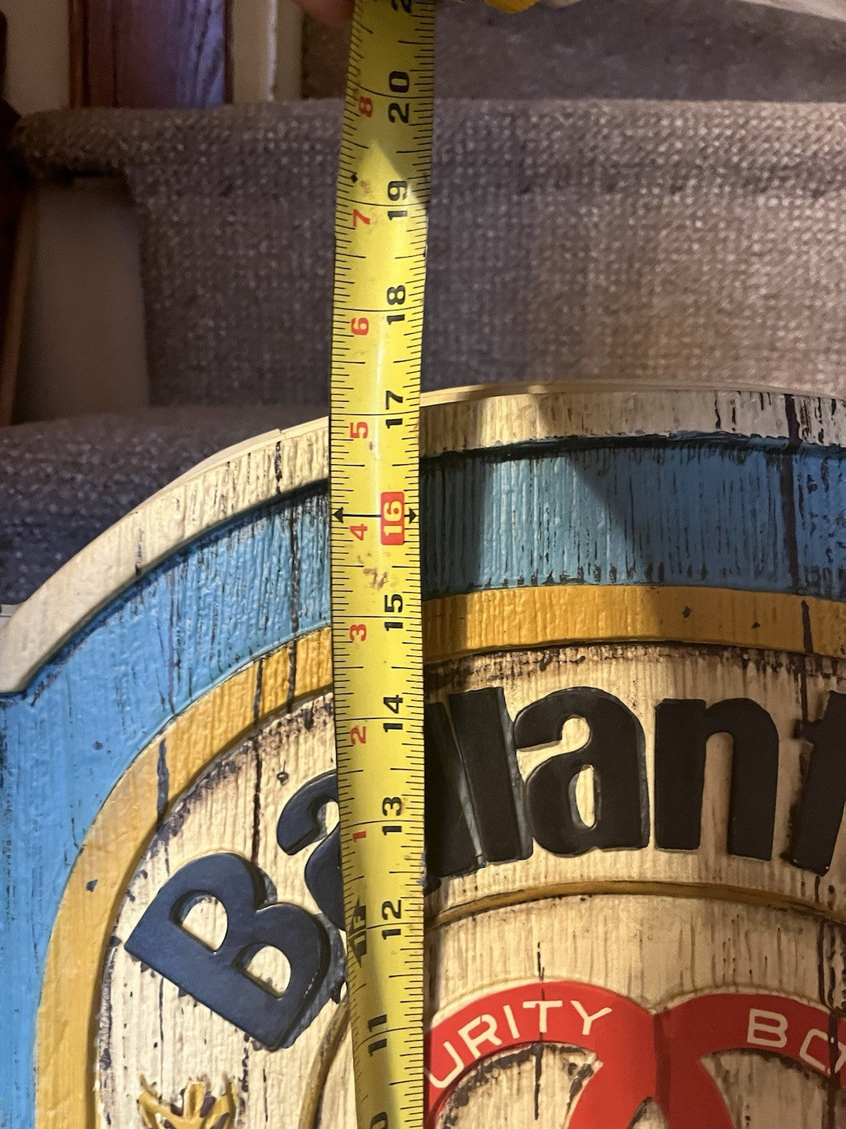 Vintage Ballantine Beer Sign  late 1970’s/early 1980’s (16½”w x 17¾”