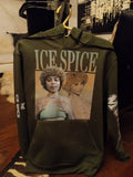 Ice Spice Sweatshirt  Medium Green - RARE Avenue 1975