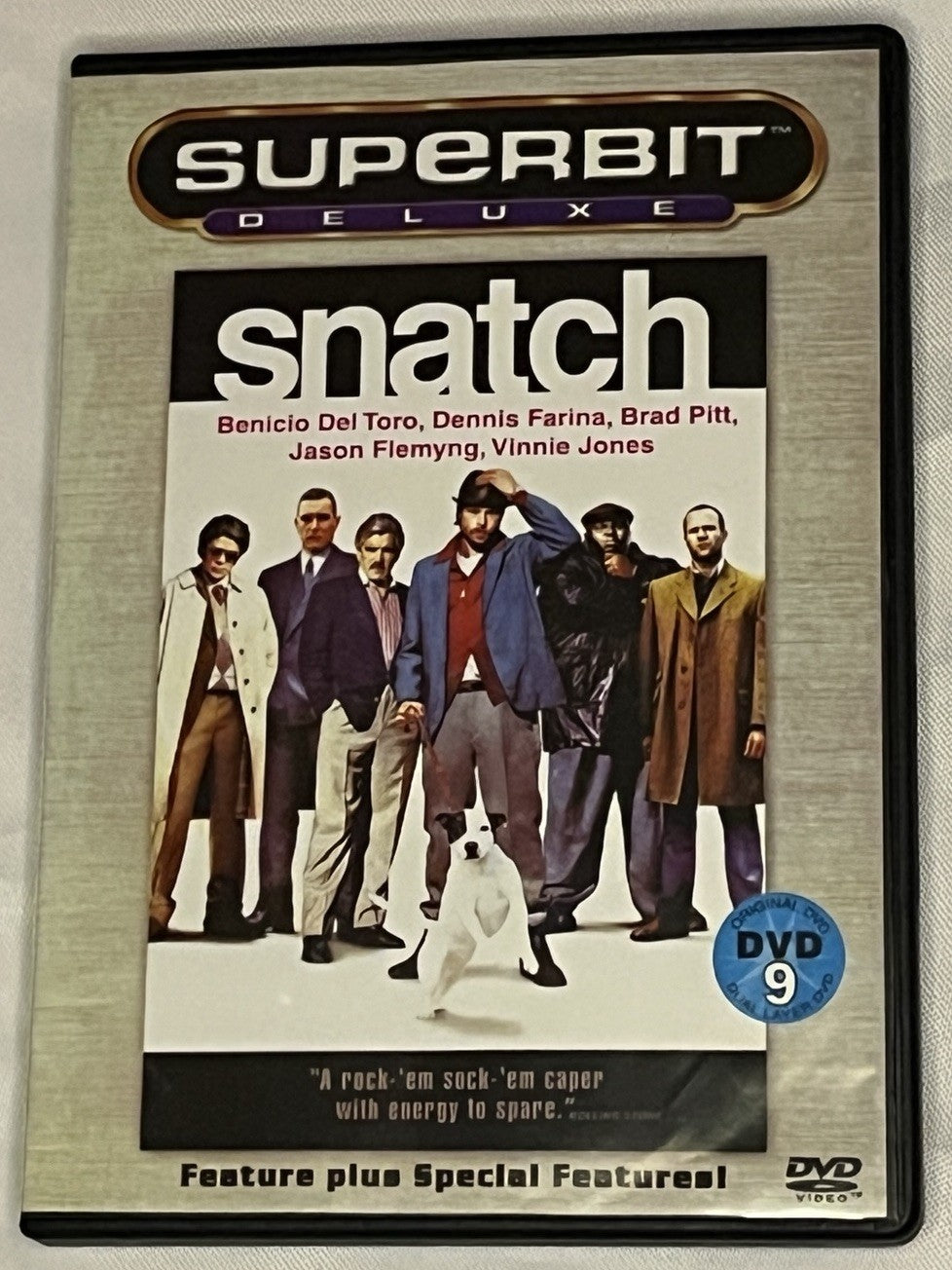 Snatch (DVD, 2002, Dual Layer Disc Set, Superbit Deluxe) Brad Pitt