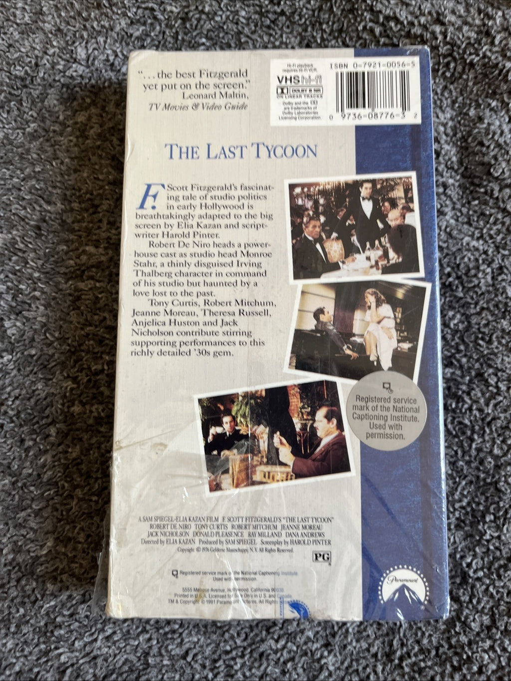 THE LAST TYCOON (VHS 1976) New Sealed ROBERT DE NIRO, JACK NICHOLSON. Classic