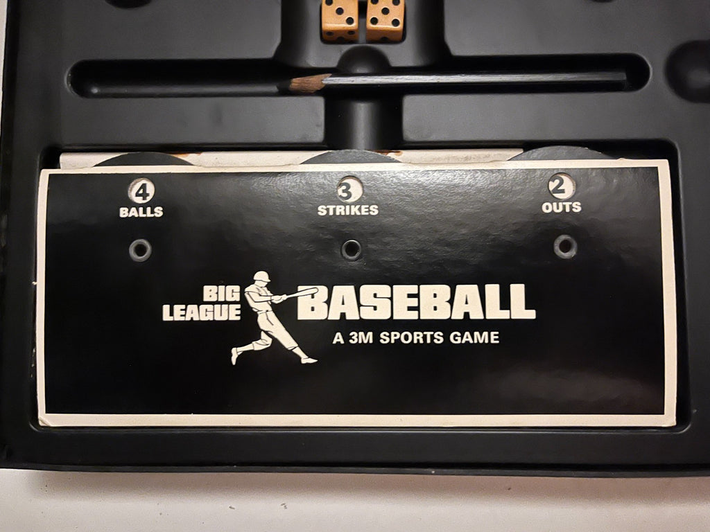 Vintage Big League Baseball Board Game 1967 3M Sports Games. Incomplete.