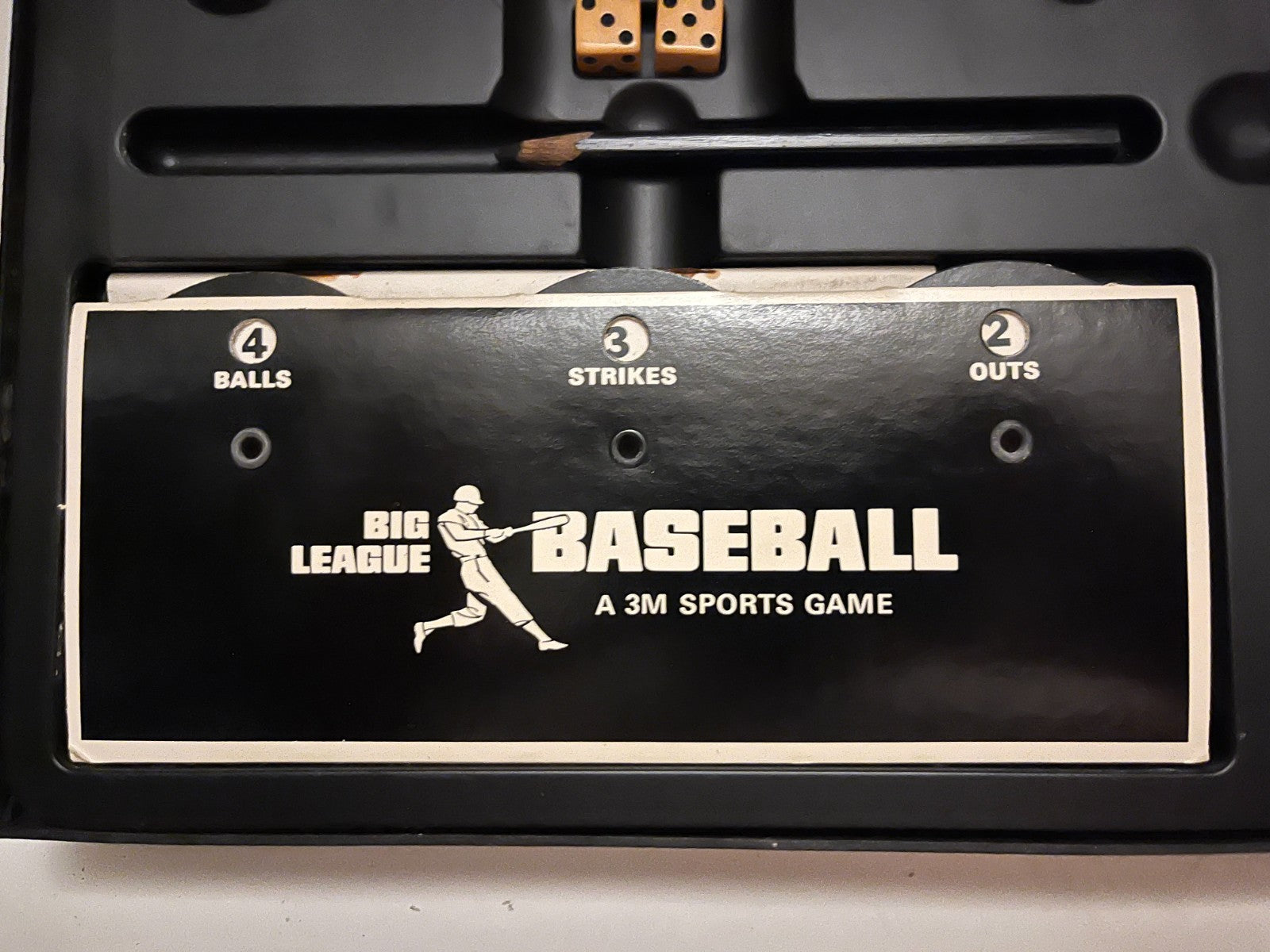 Vintage Big League Baseball Board Game 1967 3M Sports Games. Incomplete.