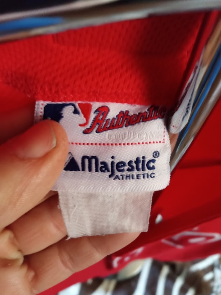 Philadelphia Phillies Jersey 3XL — Majestic Authentic Collection — Red Alternate