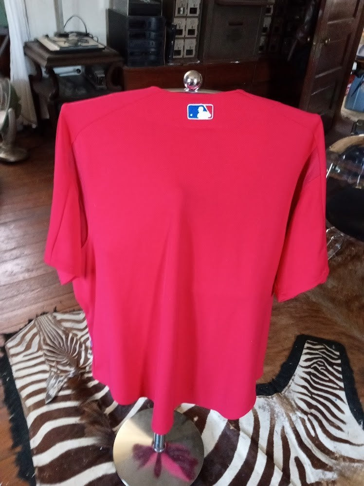Philadelphia Phillies Jersey 3XL — Majestic Authentic Collection — Red Alternate