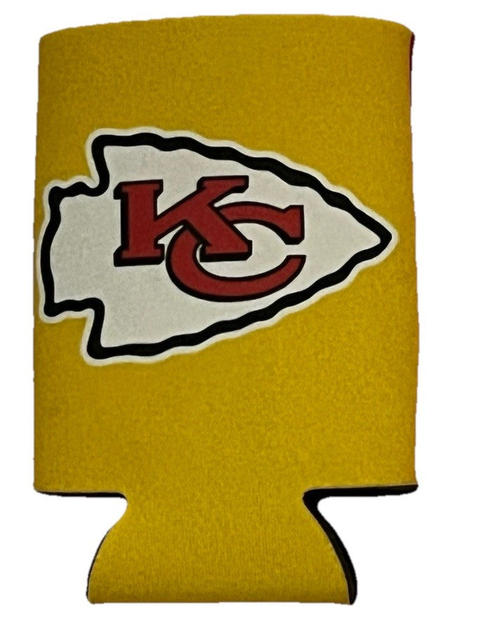 Kansas City Chiefs Champs Logo Can Cooler 12oz Collapsible Koozie - Two Sided