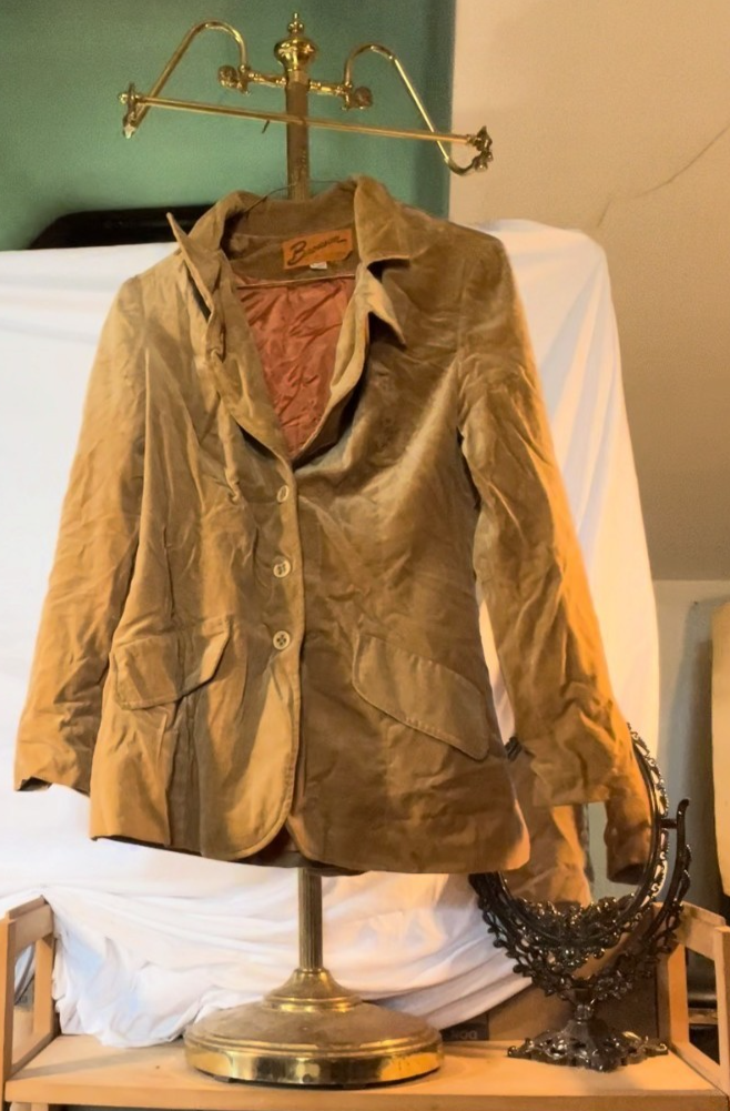 Vintage Bronson of California Brown Velvet Blazer Women's Medium Classic Jacket