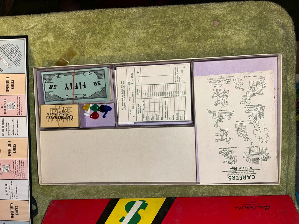 Vintage 1958 Careers Board Game by Parker Brothers Looks Complete