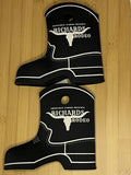 2 NEW Cowboy Boot Shaped Coolie Cup Beer Promo “Richard’s Rodeo”