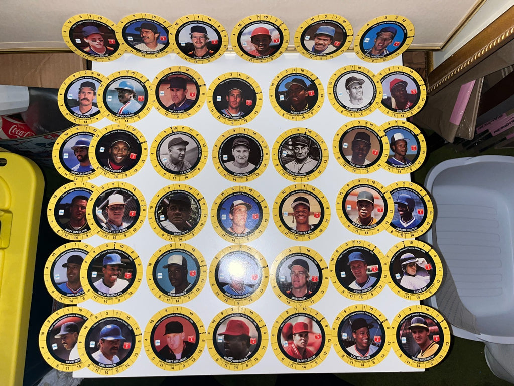 Vintage 1989 MLB All-Star Baseball Game Cadaco No. 283 COMPLETE 62 Player Discs