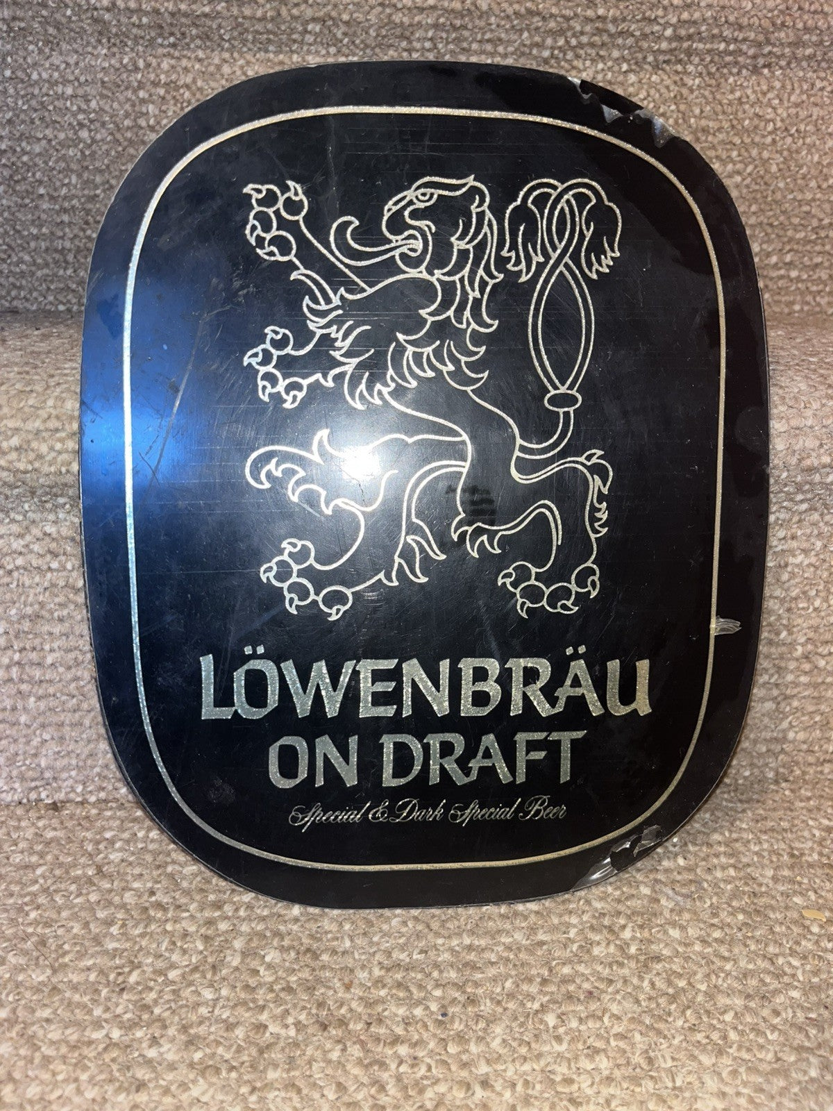 Vintage 1979 Lowenbrau Special & Dark Beer Sign Ad Wall Decor NOS