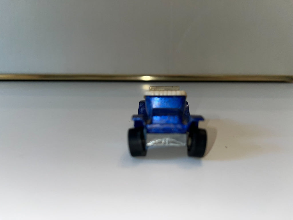 Vintage Hot Wheels Red line - 1968 USA- Hot Heap - Metallic Blue - Tan Interior
