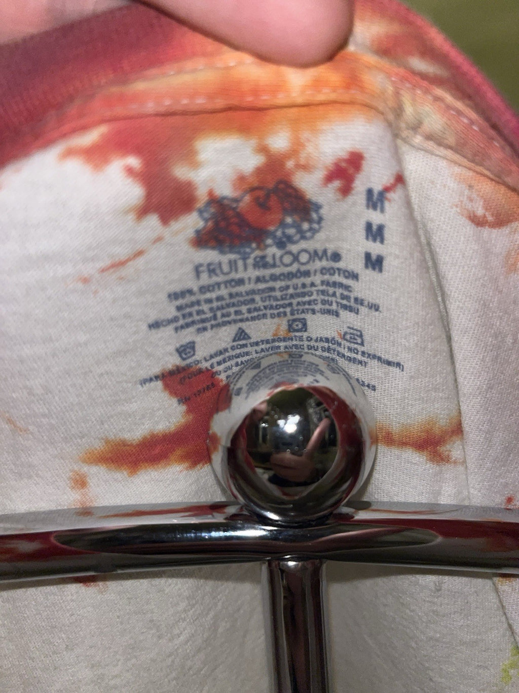 Vintage Fruit Of The Loom Tye Dye T-Shirt Medium , USA Fabric