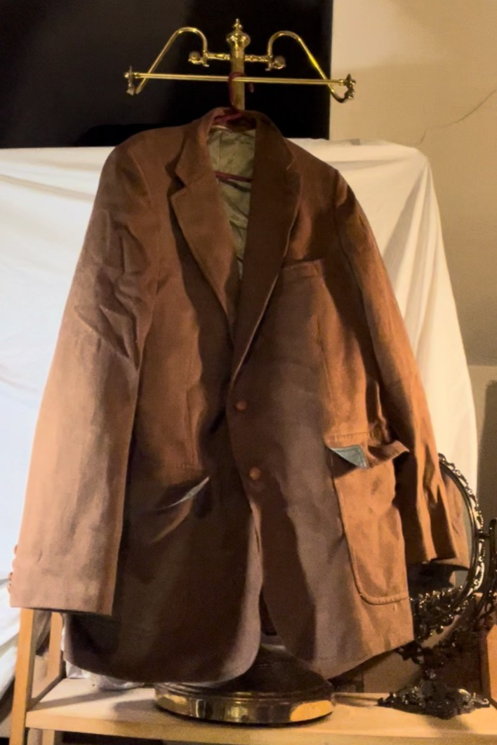 Vintage 70's Chaps Ralph Lauren FeatherSuede Jacket Brown Faux Suede Blazer M