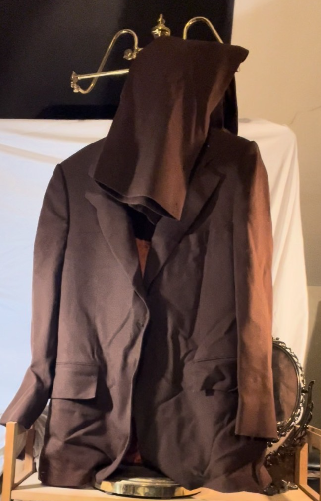Vintage Pierre Cardin Couture Suit 42R Brown Textured 2‑Piece Suit 80s 90s