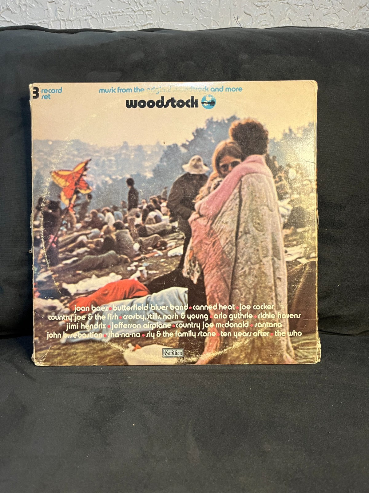 Woodstock Original Soundtrack Album 3 Vinyl Record Set LP Cotillion SD 3-500